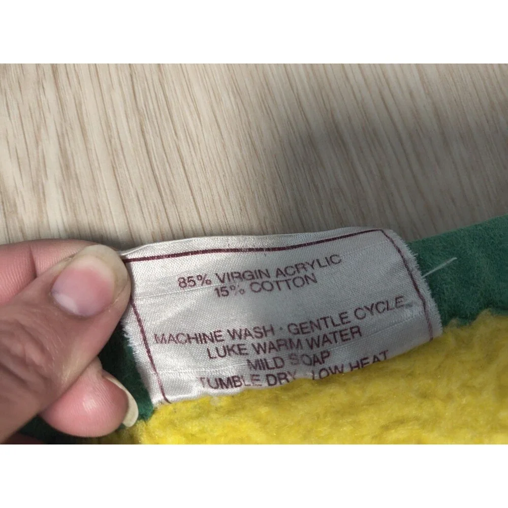 Vintage 1990s Biederlack Green Bay Packers Reversible NFL Blanket Throw
